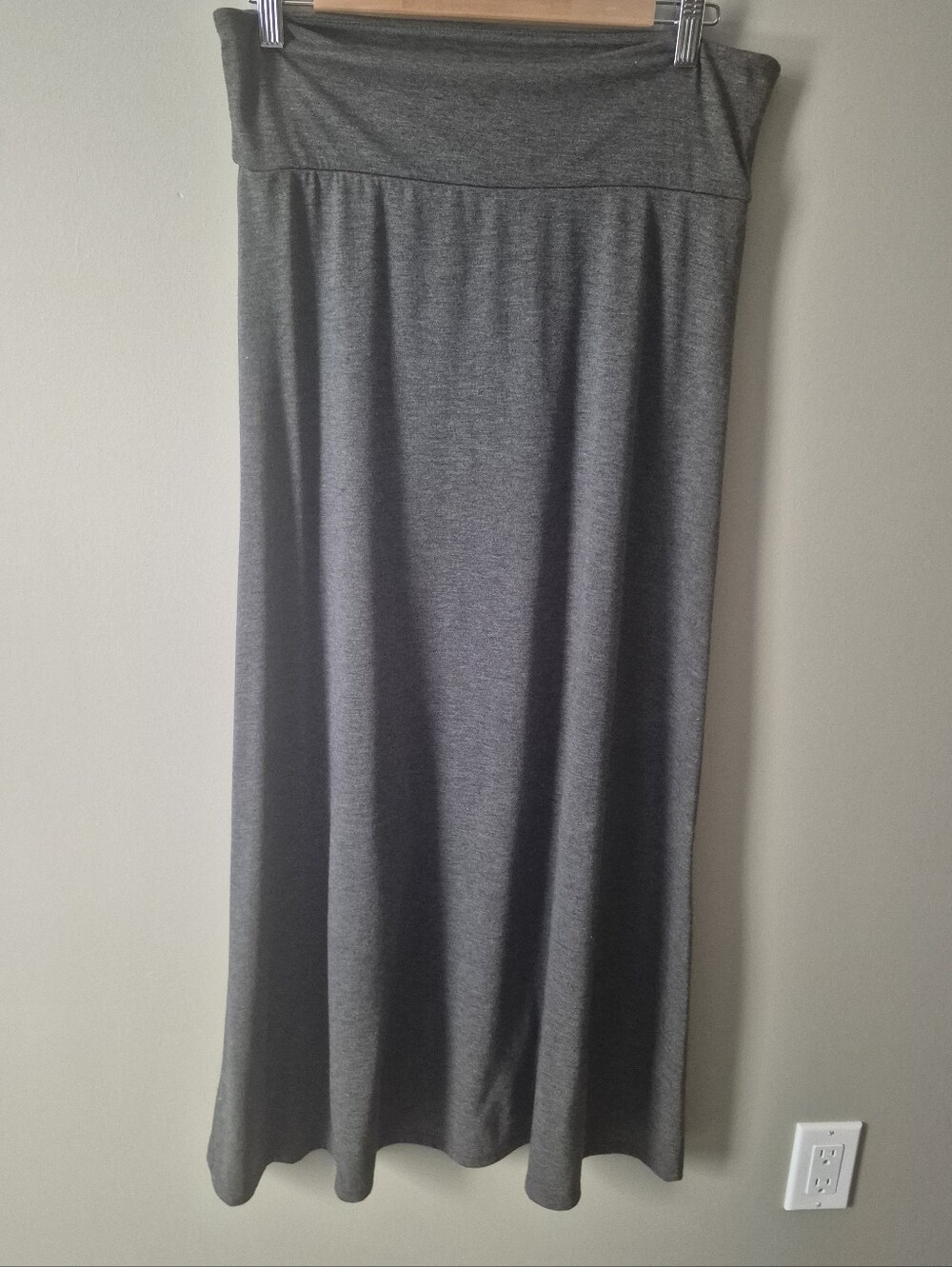 Trendyland Gray Maxi Skirt Large L
